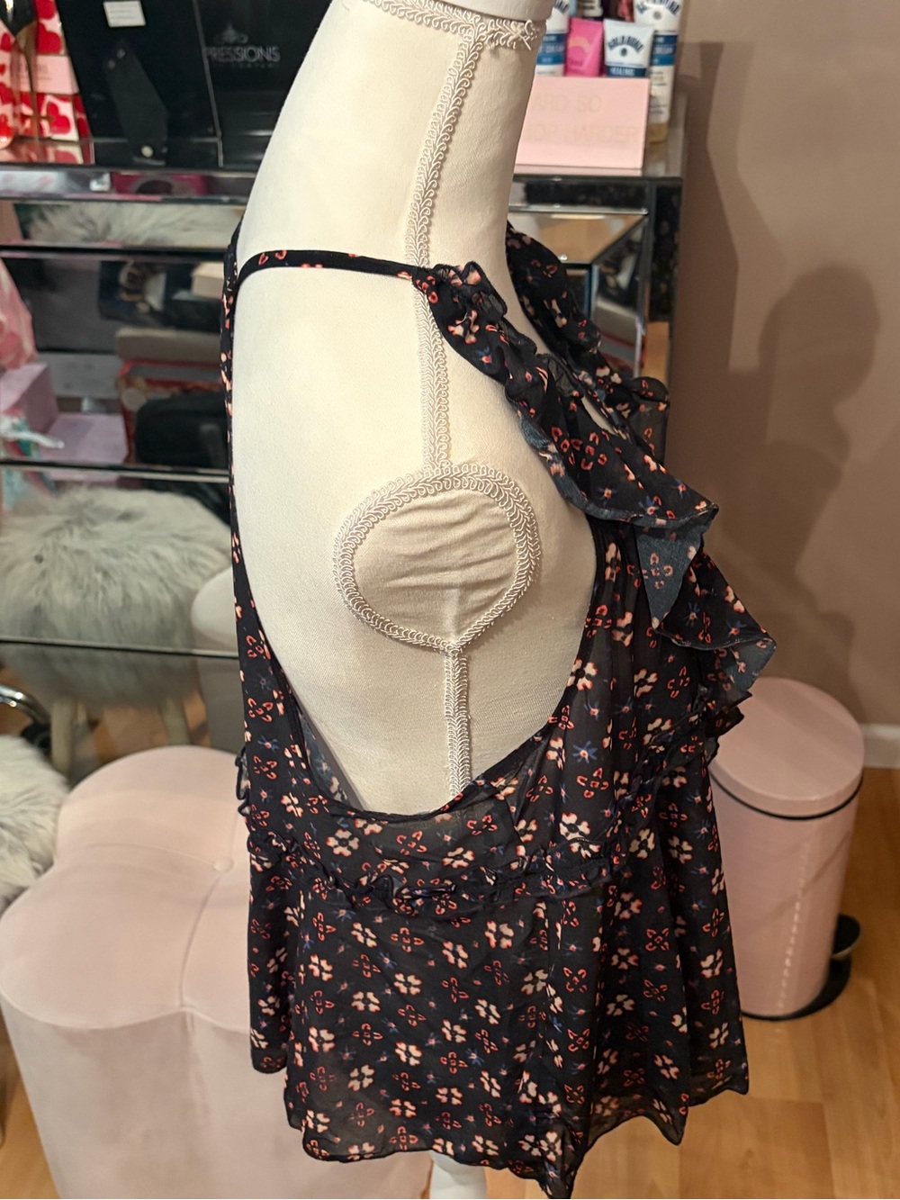 NWT Free People Fearless Knit Tank in Night Sky Combo Size M - Picture 6 of 14